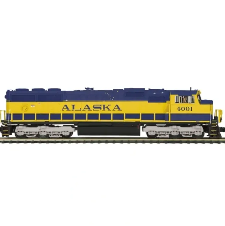 MTH 20-20448-1 Alaska Railroad SD70Mac Hi-Rail Wheels Diesel with P-S 3 #4001 - Your Source for Gaming Essentials* Trains