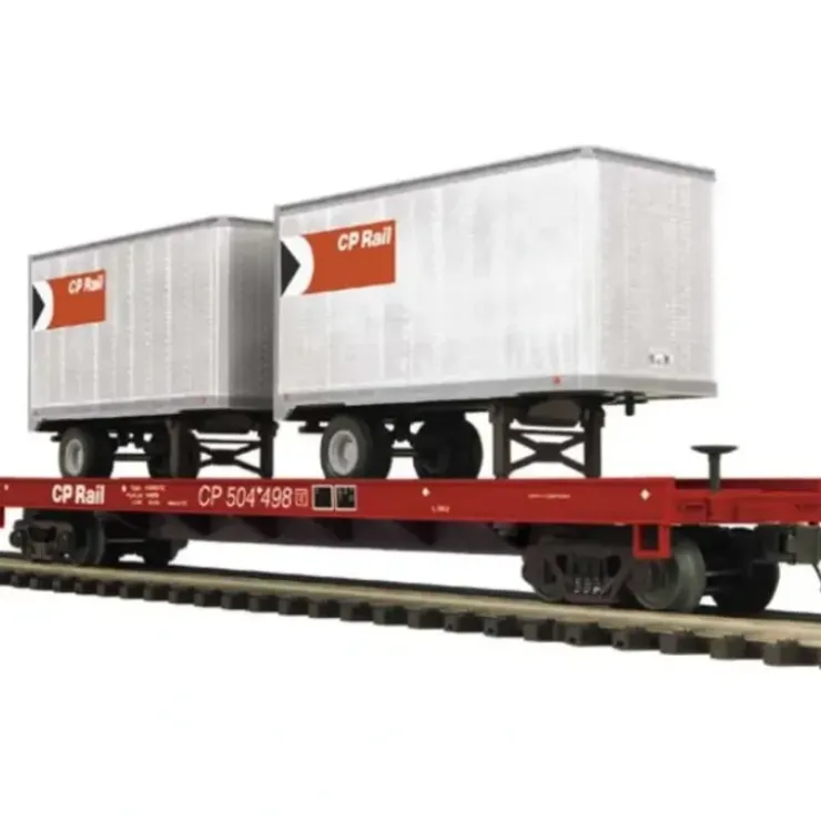 MTH 20-98731 CP Rail Flat Car with 2 20' Trailers - Your Source for Gaming Essentials* Trains