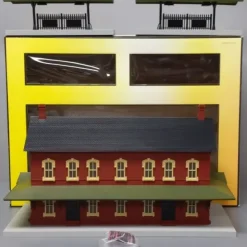 MTH 30-90094 Dark Red Stone Passenger Station w/Dual Platforms LN/Box - Your Source for Gaming Essentials* Trains