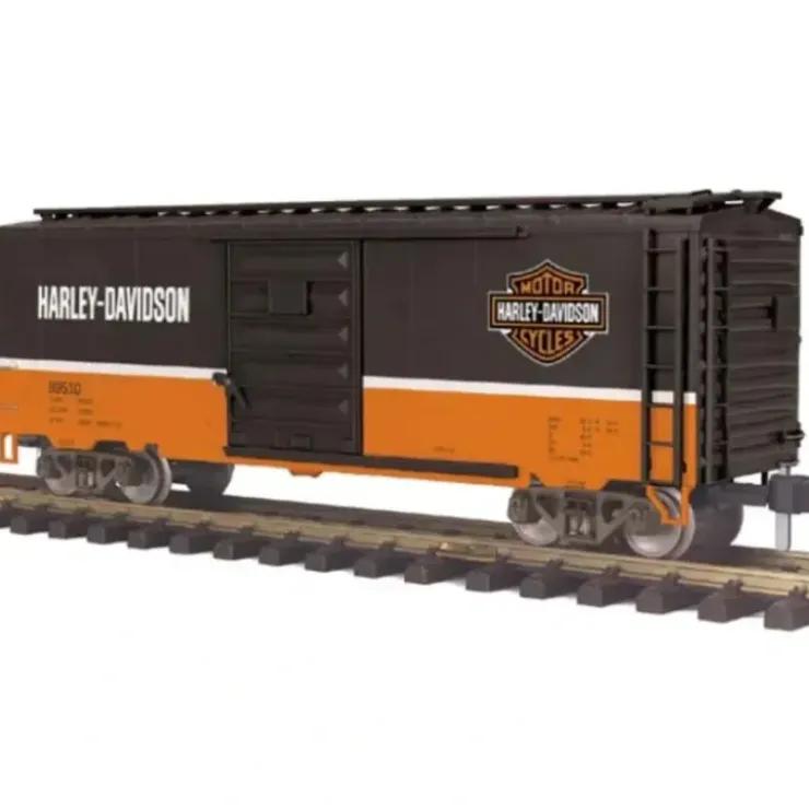 MTH 70-74067 G Scale Harley-Davidson 40' Box Car - Your Source for Gaming Essentials* Trains