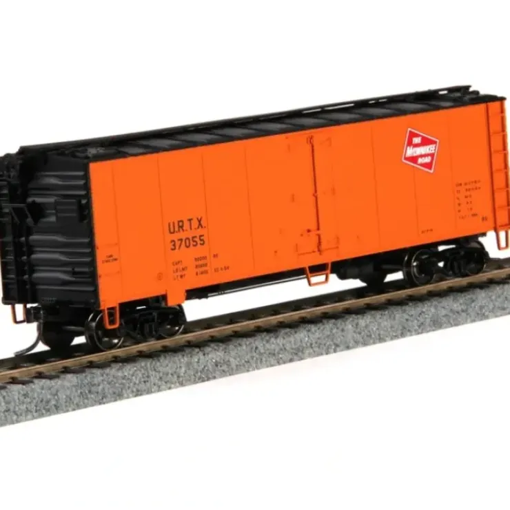 MTH 85-78039 HO Milwaukee Road 40'' Steel Sided Reefer Car #37055 - Your Source for Gaming Essentials* Trains