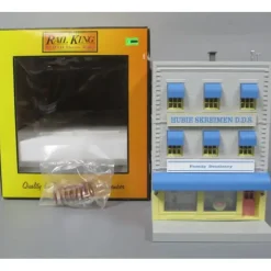 MTH 30-90155 Hubie Skriemen D.D.S. 3-Story City w/Fire Escape & Blinking Sign - Your Source for Gaming Essentials* Trains
