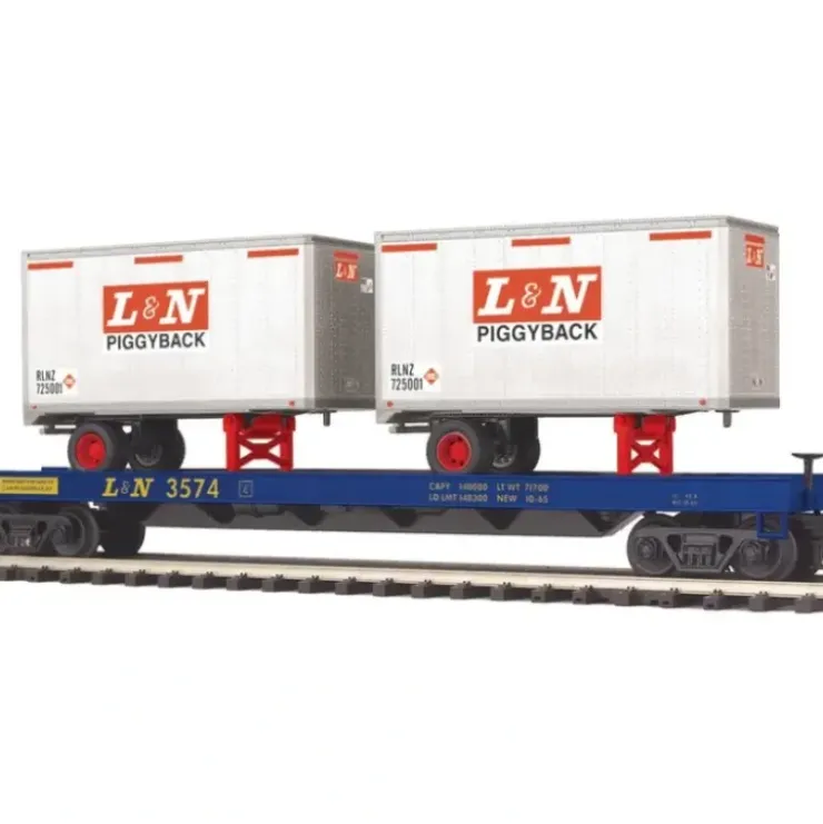 MTH 2098864 Louisville & Nashville Flatcar w/Trailers - Your Source for Gaming Essentials* Trains