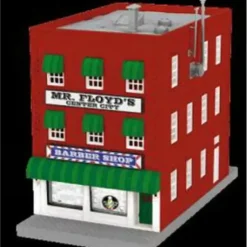 MTH 30-90410 Mr. Floyd's Barber Shop 3-Story City Building w/Fire - Your Source for Gaming Essentials* Trains