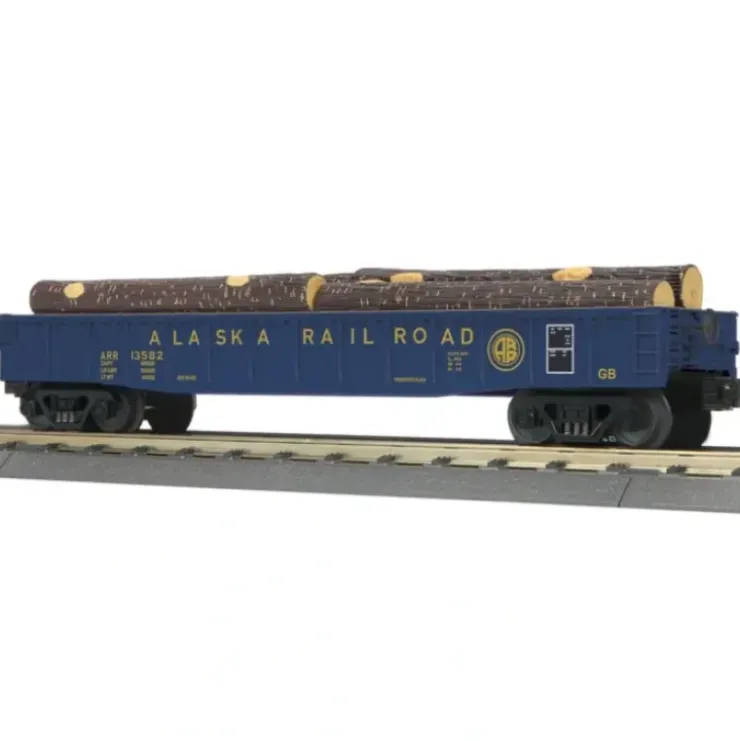 MTH 3072148 MTH 30-72148 O Alaska Gondola Car with Log Load No. 13582 - Your Source for Gaming Essentials* Trains
