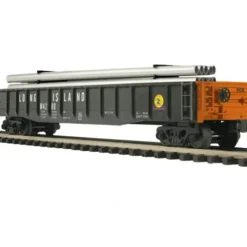 MTH 20-98904 MTH 2098904 O Scale Long Island Gondola Car w/ Pipe Load - Your Source for Gaming Essentials* Trains