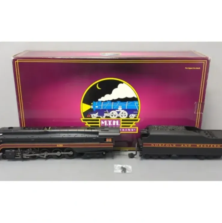 MTH 20-3133-1 Norfolk & Western 4-8-4 Steam Engine w/PS2 #608 VG/Box - Your Source for Gaming Essentials* Trains