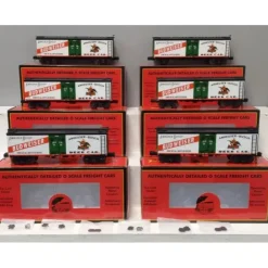 MTH 20-90350 O AB - Budweiser 36' Woodsided Reefer Car Set (Set of 6) EX/Box - Your Source for Gaming Essentials* Trains