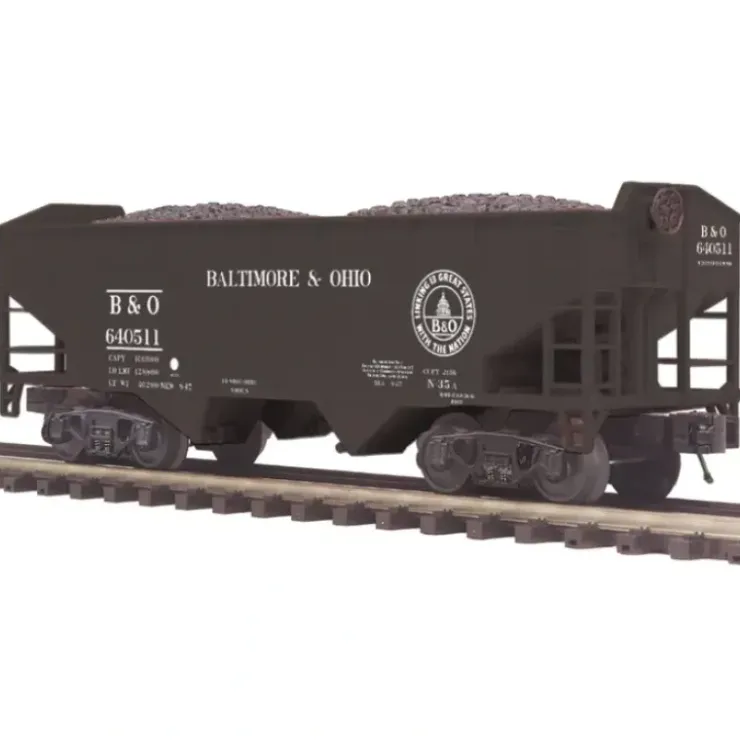 MTH 20-97819 O Baltimore & Ohio 2-Bay Offset-Side Steel Hopper #640511 - Your Source for Gaming Essentials* Trains