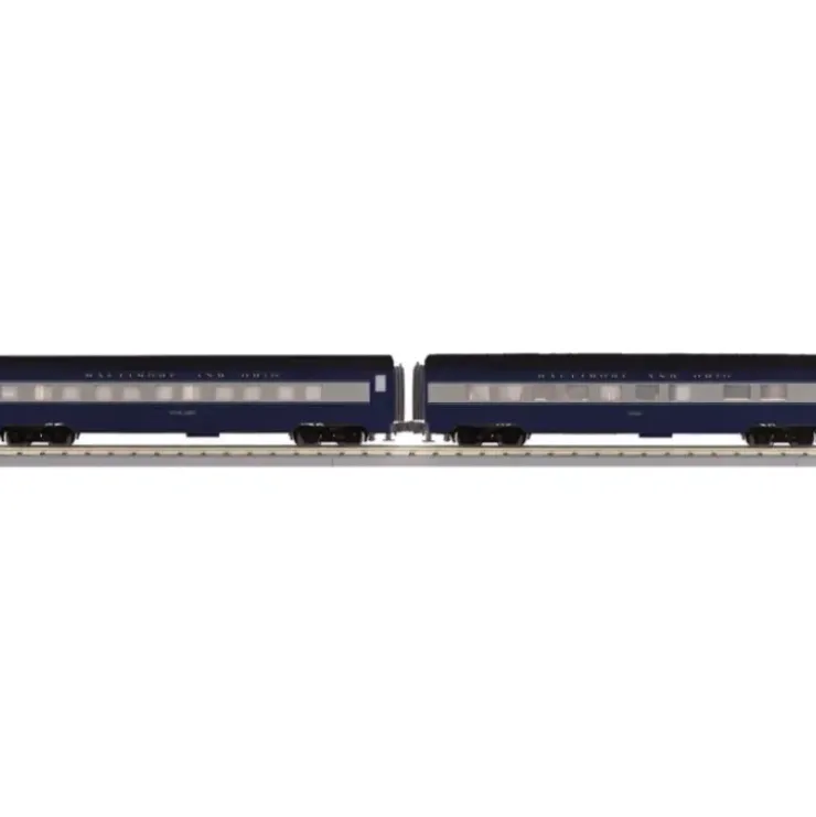 MTH 30-67840 O Baltimore & Ohio 2-Car 60' Streamlined ABS Sleeper/Diner Car - Your Source for Gaming Essentials* Trains
