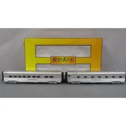 MTH 30-67876 O Burlington 60' Streamlined Sleeper/Diner Set (Set of 2) - Your Source for Gaming Essentials* Trains