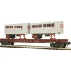 MTH 20-98881 O CNW Flatcar with 2 PUP Trailers - Your Source for Gaming Essentials* Trains