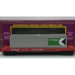 MTH 20-98986 O CP Rail Flatcar w/40' Container - Your Source for Gaming Essentials* Trains