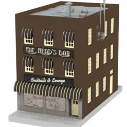MTH 30-90439 O Fat Heads Bar 3-Story City Building w/Fire Escape - Your Source for Gaming Essentials* Trains