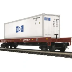 MTH 20-98985 O Flat w/40' Container, BNSF - Your Source for Gaming Essentials* Trains