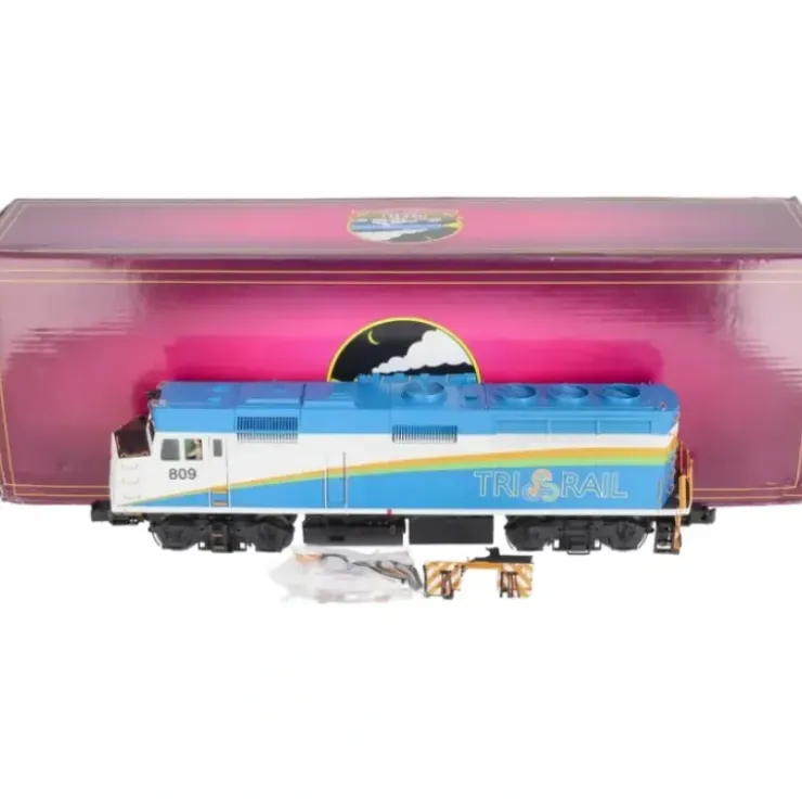 MTH 20-20797-1 O Florida Tri-Rail F40PH Diesel Locomotive w/ PS3.0 #809 VG/Box - Your Source for Gaming Essentials* Trains