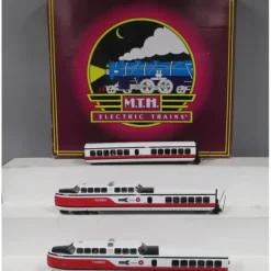 MTH 20-20035-1 O Gauge Amtrak Turbotrain Passenger Car Set with PS 3.0 - Your Source for Gaming Essentials* Trains