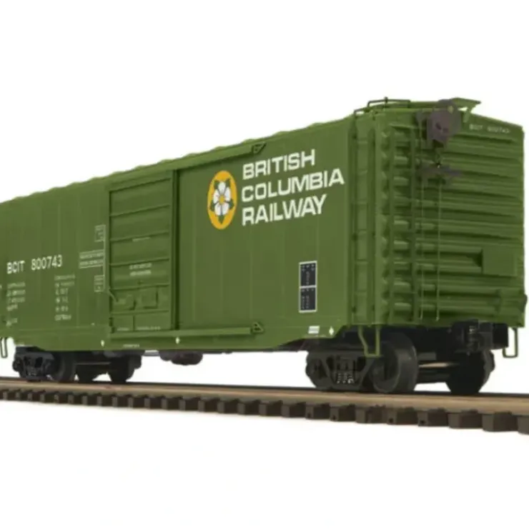 MTH 20-93580 O Gauge British Columbia 50' PS1 Boxcar #800743 - Your Source for Gaming Essentials* Trains