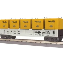 MTH 30-72097 O Gauge D&RGW Gondola #56358 w/LCL Containers - Your Source for Gaming Essentials* Trains