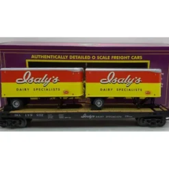 MTH 20-98835 O Gauge Flat Car w/2 Pup Trailers #932 - Your Source for Gaming Essentials* Trains