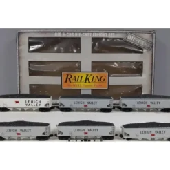 MTH 30-8006 O Gauge Lehigh Valley 4-Bay Die-Cast Hopper Car Set (Set of 6) VG/Box - Your Source for Gaming Essentials* Trains