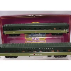 MTH 20-66238 O Gauge Northern Pacific 70' treamlined Sleeper/ Diner Set (2 Cars) - Your Source for Gaming Essentials* Trains