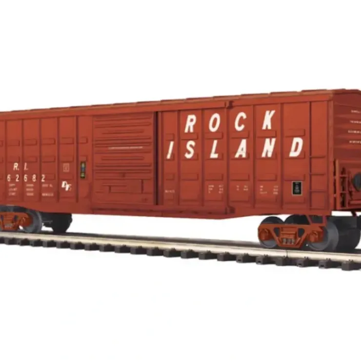 MTH 2093548 O Gauge Rock Island 50' Waffle Boxcar #62682 - Your Source for Gaming Essentials* Trains