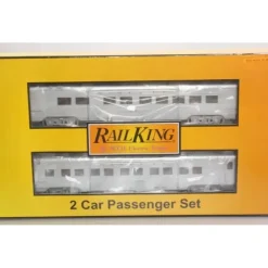 MTH 30-67704 O Gauge Santa Fe 2-Car 60' Streamlined Sleeper/Diner Passenger Set - Your Source for Gaming Essentials* Trains