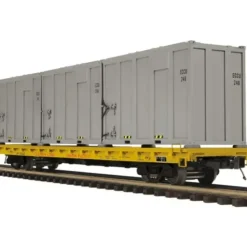MTH 20-98888 O Gauge Union Pacific 60' Flat Car #52042 w/ Trash Containers - Your Source for Gaming Essentials* Trains