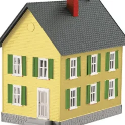 MTH 30-90118 O Gauge Yellow Row House with Green Shutters EX - Your Source for Gaming Essentials* Trains