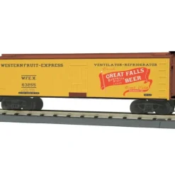 MTH 30-78175 O Great Falls Beer 40' Woodsided Reefer Car #63255 - Your Source for Gaming Essentials* Trains