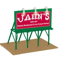 MTH 30-90495 O Jahn's Ice Cream Lighted Billboard - Your Source for Gaming Essentials* Trains
