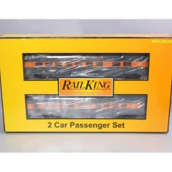 MTH 30-67708 O Long Island RailKing 60' Streamlined Sleeper/Diner Set (Set of 2) - Your Source for Gaming Essentials* Trains