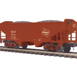 MTH 20-97820 O Milwaukee Premier 2-Bay Offset-Side Steel Hopper Car (Set of 2) - Your Source for Gaming Essentials* Trains