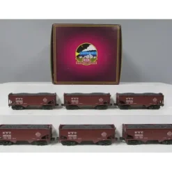 MTH 20-90615 O New York Central 2-Bay Offset Hopper Car Set (Set of 6) - Your Source for Gaming Essentials* Trains