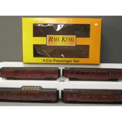 MTH 30-67801 O Norfolk & Western 60' Streamlined ABS Passenger Cars (Set of 4) - Your Source for Gaming Essentials* Trains