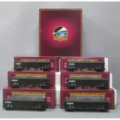 MTH 20-90898 O Norfolk Southern 4-Bay Hopper Cars (Set of 6) - Your Source for Gaming Essentials* Trains