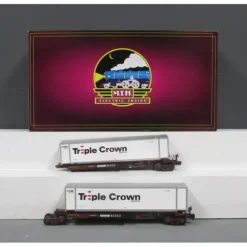 MTH 20-95101 O Norfolk Southern Spine Car Set w/Containers (Set of 2) - Your Source for Gaming Essentials* Trains