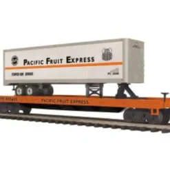 MTH 20-98938 O Pacific Fruit Express Flat Car w/ 40' Trailer #835408 - Your Source for Gaming Essentials* Trains