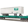 MTH 20-98823 O PC Flat Car w/ 40' Trailer - Your Source for Gaming Essentials* Trains