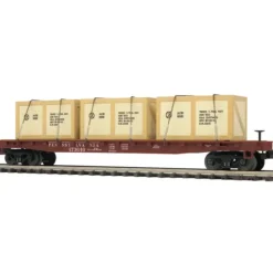 MTH 2098995 O PRR Flatcar w/Crates - Your Source for Gaming Essentials* Trains