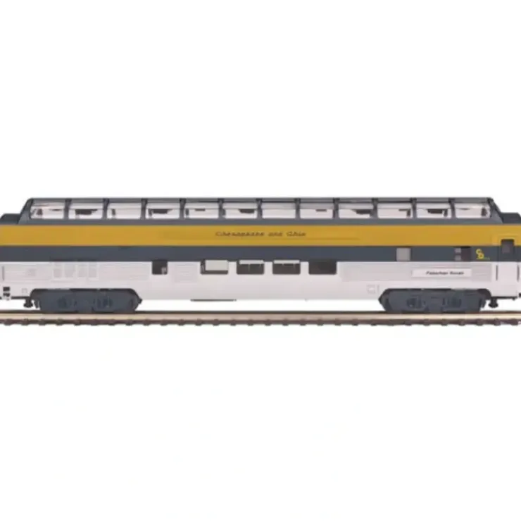 MTH 20-67226 O 70' Ribbed Full Vista Dome, C&O - Your Source for Gaming Essentials* Trains