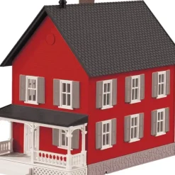 MTH 30-90552 O Row House #2 - Red and Gray EX - Your Source for Gaming Essentials* Trains
