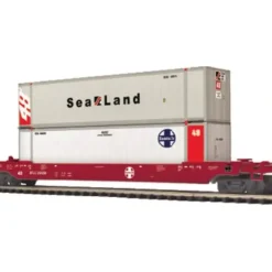MTH 20-95113 O Santa Fe Husky Stack Car - Your Source for Gaming Essentials* Trains