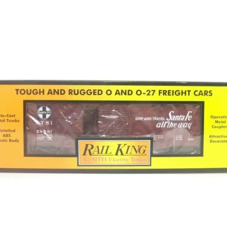 MTH 30-74809 O Santa Fe RailKing 40' Double Door Box Car #29995 - Your Source for Gaming Essentials* Trains