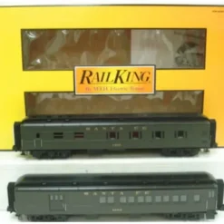 MTH 30-6908 O Santa Fe RailKing 60' Madison Combo/Diner Set (Set of 2) LN/Box - Your Source for Gaming Essentials* Trains