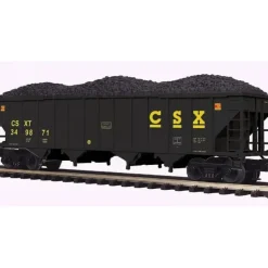 MTH 20-97775 O Scale CSX 4-Bay Hopper Car w/ Coal Load - Your Source for Gaming Essentials* Trains