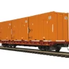 MTH 20-98885 O Scale NS 60' Flatcar w/Trash Containers - Your Source for Gaming Essentials* Trains