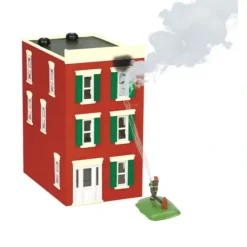 MTH 30-9187 O 3-Story Town House On Fire - Your Source for Gaming Essentials* Trains