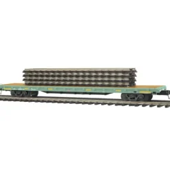MTH 2095145 O Union Pacific 60' Flat Car with 4 ScaleTrax 10" Straights - Your Source for Gaming Essentials* Trains